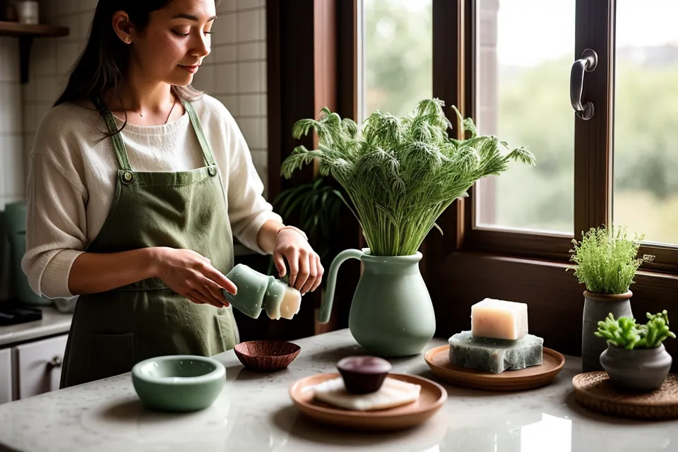Jabón de glicerina terminado con lavanda, mostrando una textura perfecta y sin exceso de aceite.